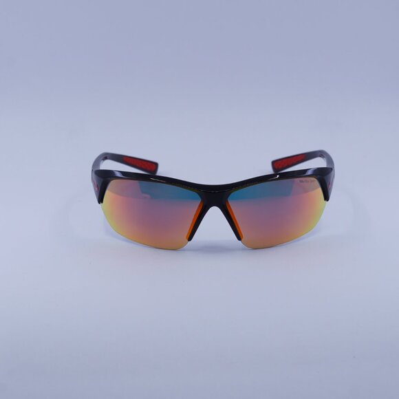NIKE SKYLON ACE M FQ4684 010 Sunglasses Black Geometric Frame, Red Lenses - Picture 4 of 10